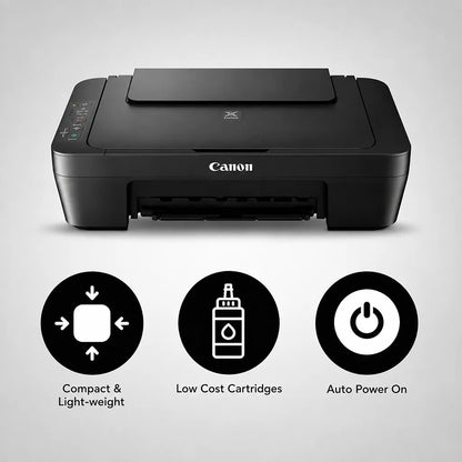 Canon MG2570S compact lightweight colour inkjet printer with low cost cartridges and auto power on -tpstech.in