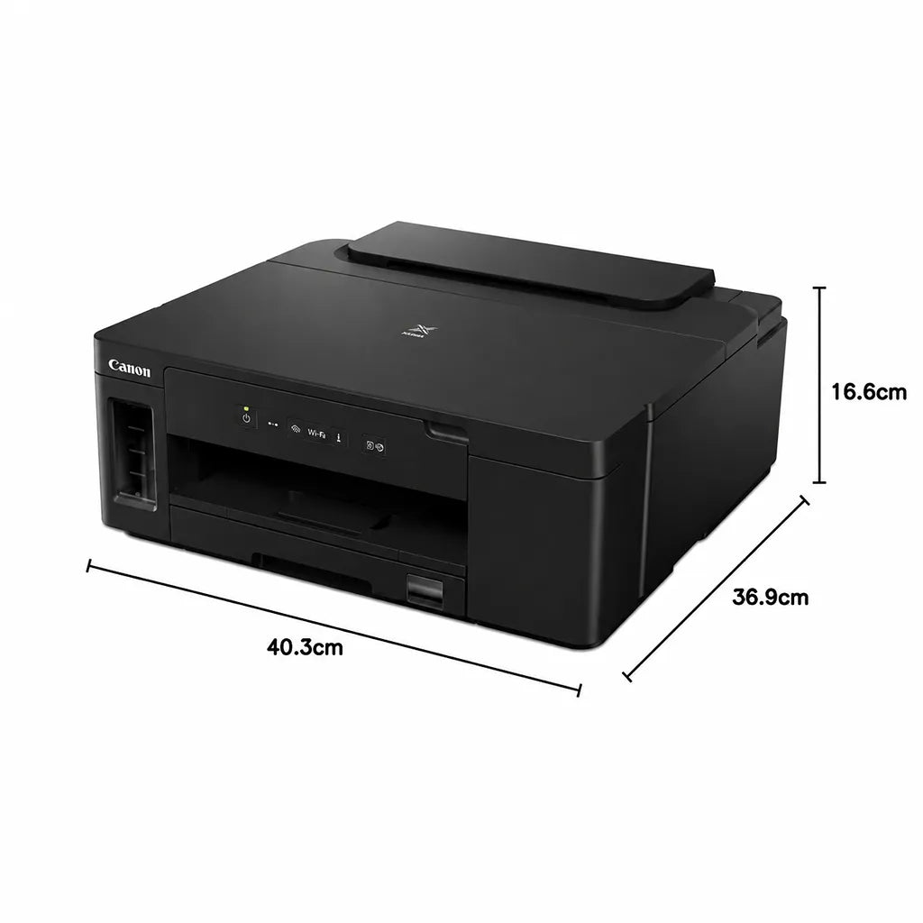 Canon PIXMA GM2070 monochrome ink tank printer dimensions 40.3 x 36.9 x 16.6 cm -tpstech.in