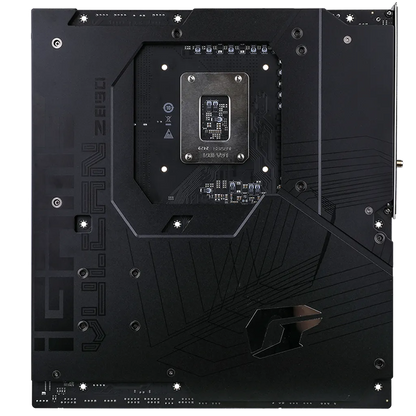 Colorful iGame Z890 VULCAN X V20 Intel Z890 motherboard backplate view with reinforced metal armor for Intel Core Ultra processors -tpstech.in