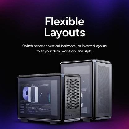 Cooler Master Master Frame 400 Mesh tempered glass Micro-ATX open-frame PC case with flexible vertical horizontal and inverted layout options -tpstech.in