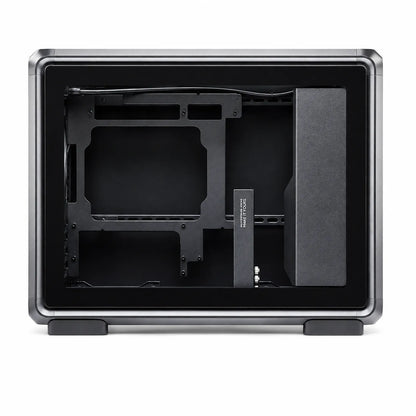 Cooler Master Master Frame 400 Mesh Tempered Glass Micro-ATX Open-Frame PC Case open-frame chassis side view -tpstech.in