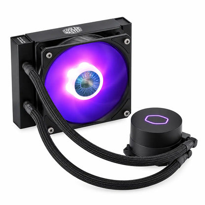 Cooler Master MasterLiquid ML120L V2 RGB 120mm CPU Liquid Cooler Angled Perspective View -tpstech.in
