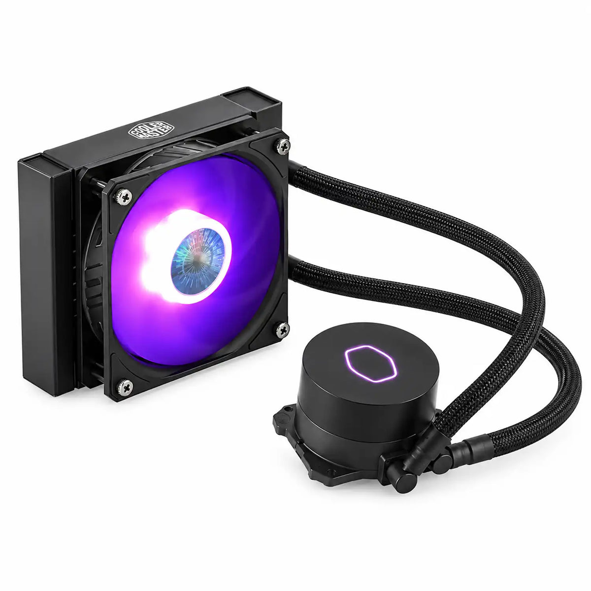 Cooler Master MasterLiquid ML120L V2 RGB 120mm CPU Liquid Cooler Isometric View -tpstech.in