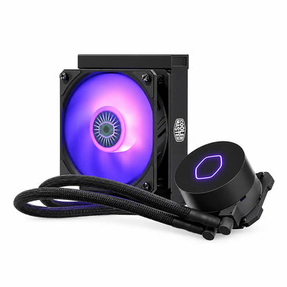 Cooler Master MasterLiquid ML120L V2 RGB 120mm CPU Liquid Cooler Radiator and Pump View -tpstech.in