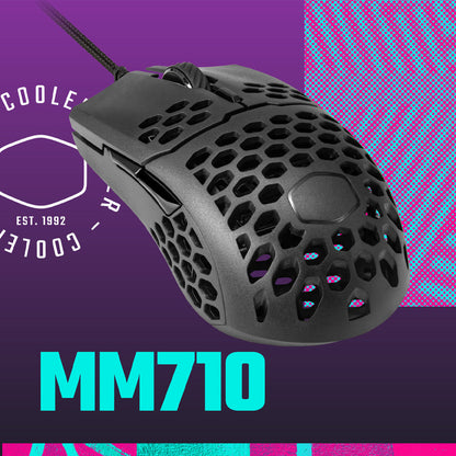 [RePacked] Cooler Master MM710 Wired Lightweight Gaming Mouse - Matte Black