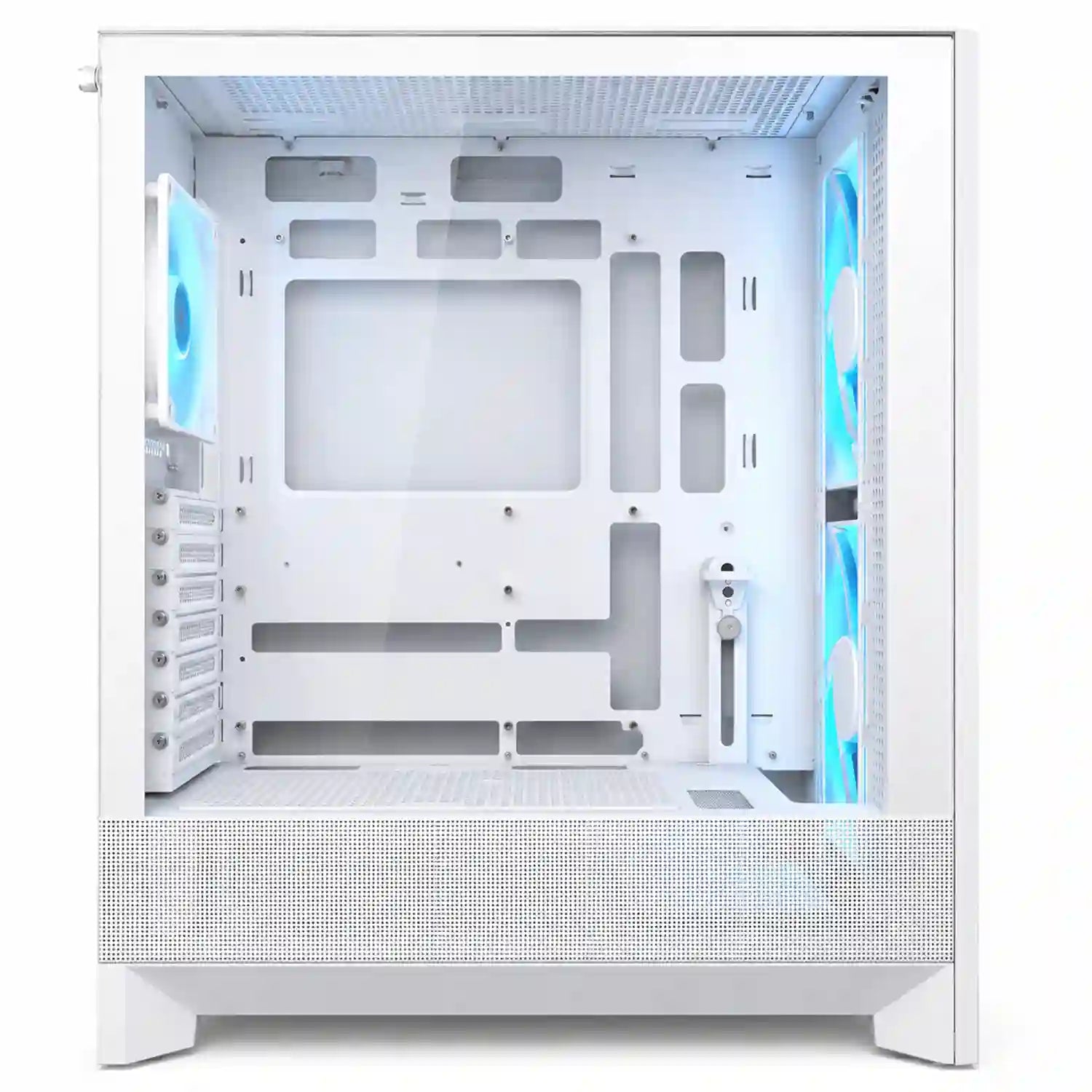 COUGAR AIRFACE 180 White PC case rear view with expansion slots, ventilation and PSU area -tpstech.in