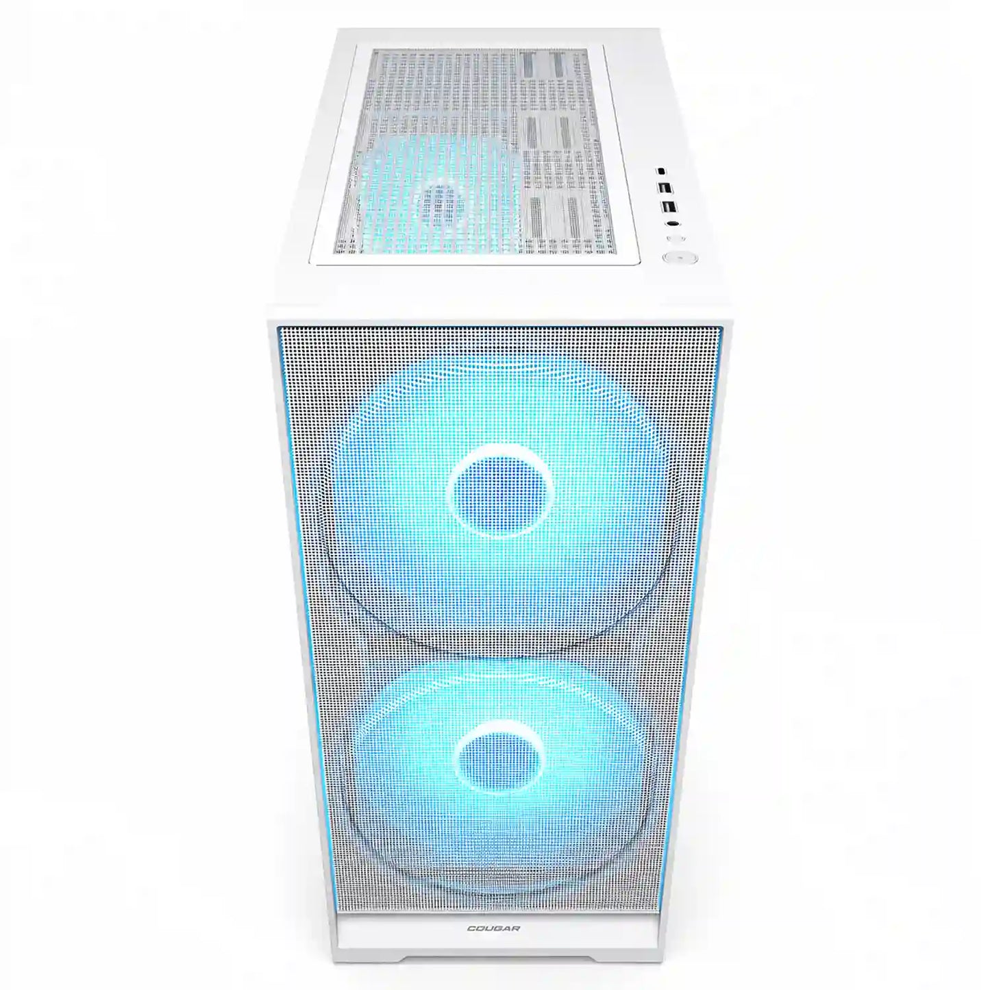 COUGAR AIRFACE 180 White PC case top mesh panel with front I/O controls and ports -tpstech.in