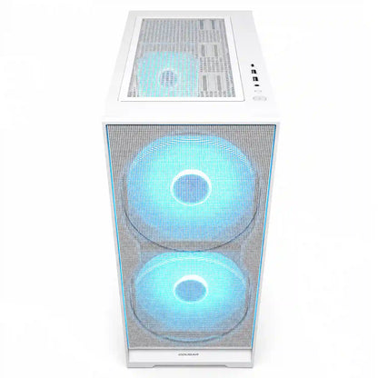 COUGAR AIRFACE 180 White PC case top mesh panel with front I/O controls and ports -tpstech.in