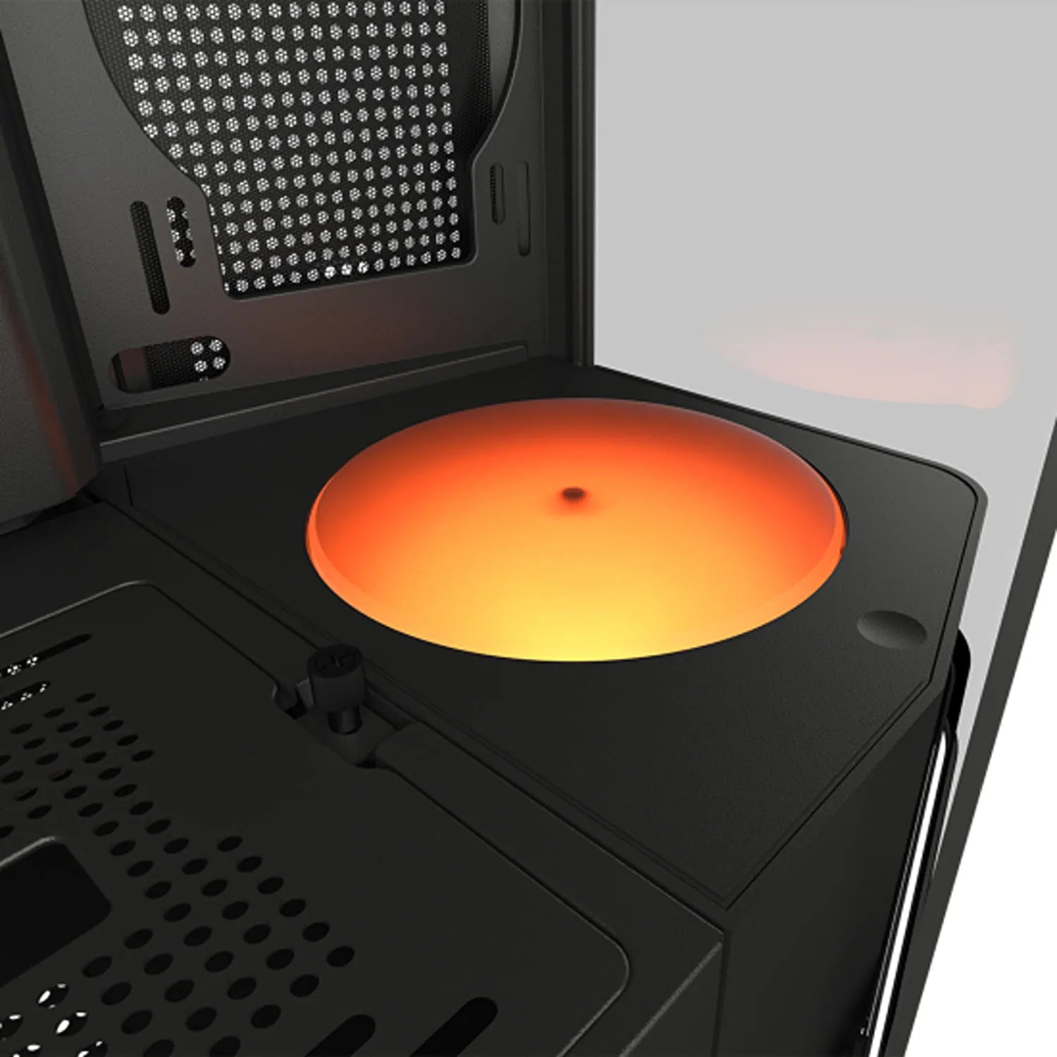 COUGAR FV270 Luminous Rotating Platform Black product view with circular illuminated display surface -tpstech.in