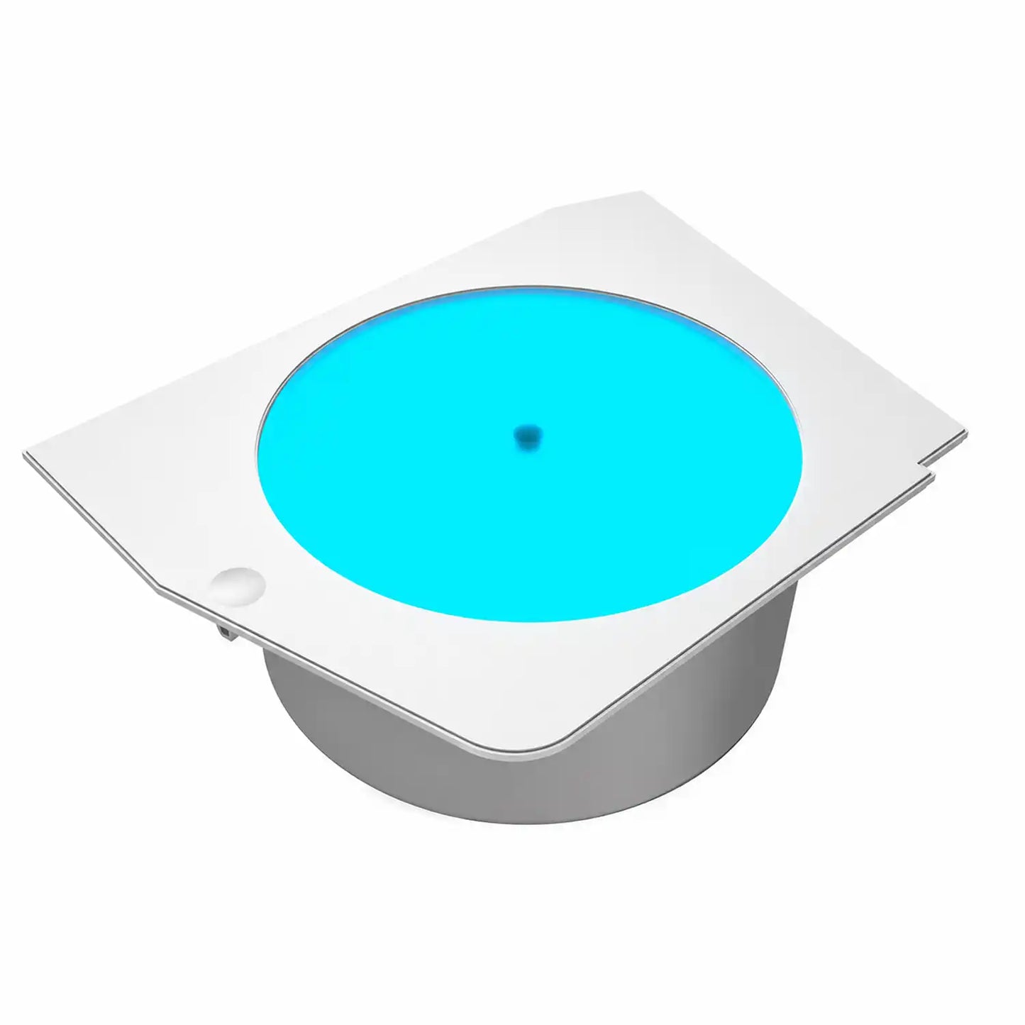 COUGAR FV270 Luminous Rotating Platform White angled view with illuminated circular display platform -tpstech.in