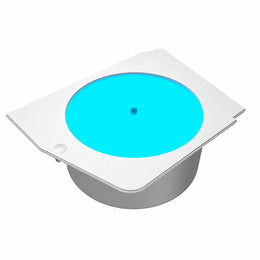 COUGAR FV270 Luminous Rotating Platform White angled view with illuminated circular display platform -tpstech.in