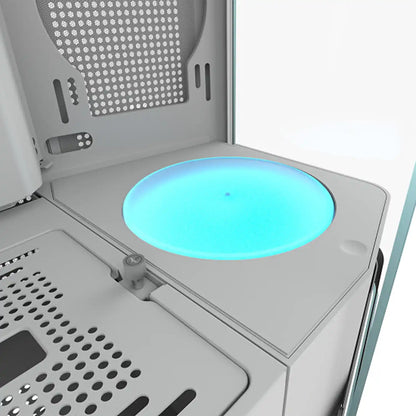COUGAR FV270 Luminous Rotating Platform White installed inside a compatible PC case with ARGB illumination -tpstech.in