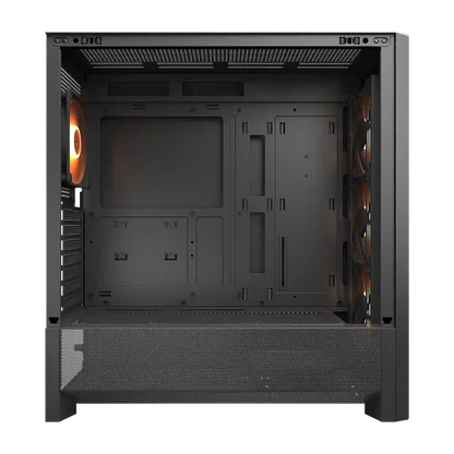 COUGAR MX230 RGB mid tower PC case interior with motherboard mounting area and fan layout -tpstech.in