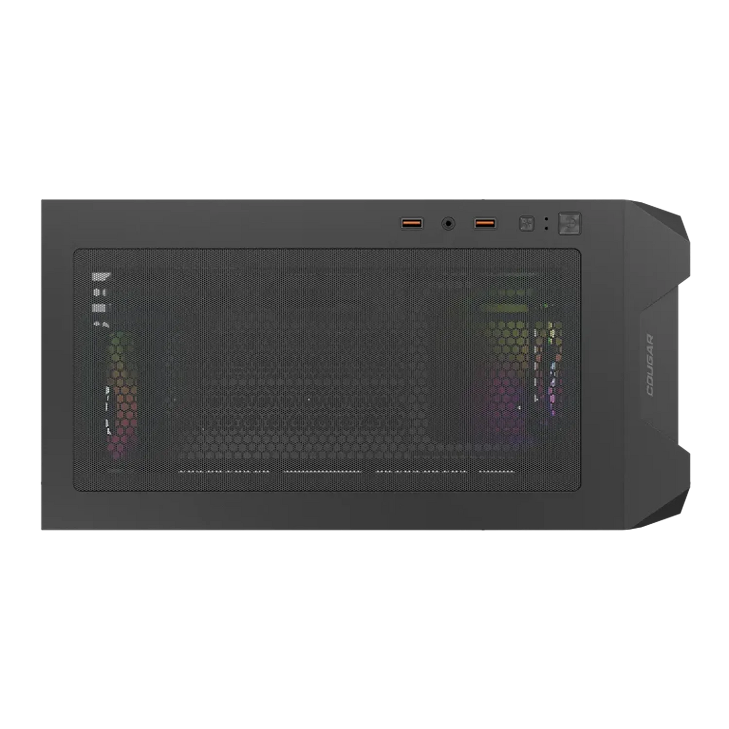 COUGAR MX600 Mini V2 gaming PC case top panel with ventilation and I/O ports -tpstech.in