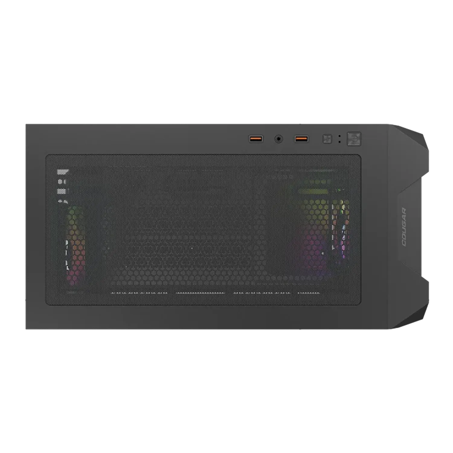 COUGAR MX600 Mini V2 gaming PC case top panel with ventilation and I/O ports -tpstech.in