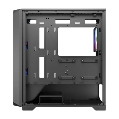 COUGAR MX600 Mini V2 gaming PC case rear interior with cable management openings and mounting points -tpstech.in