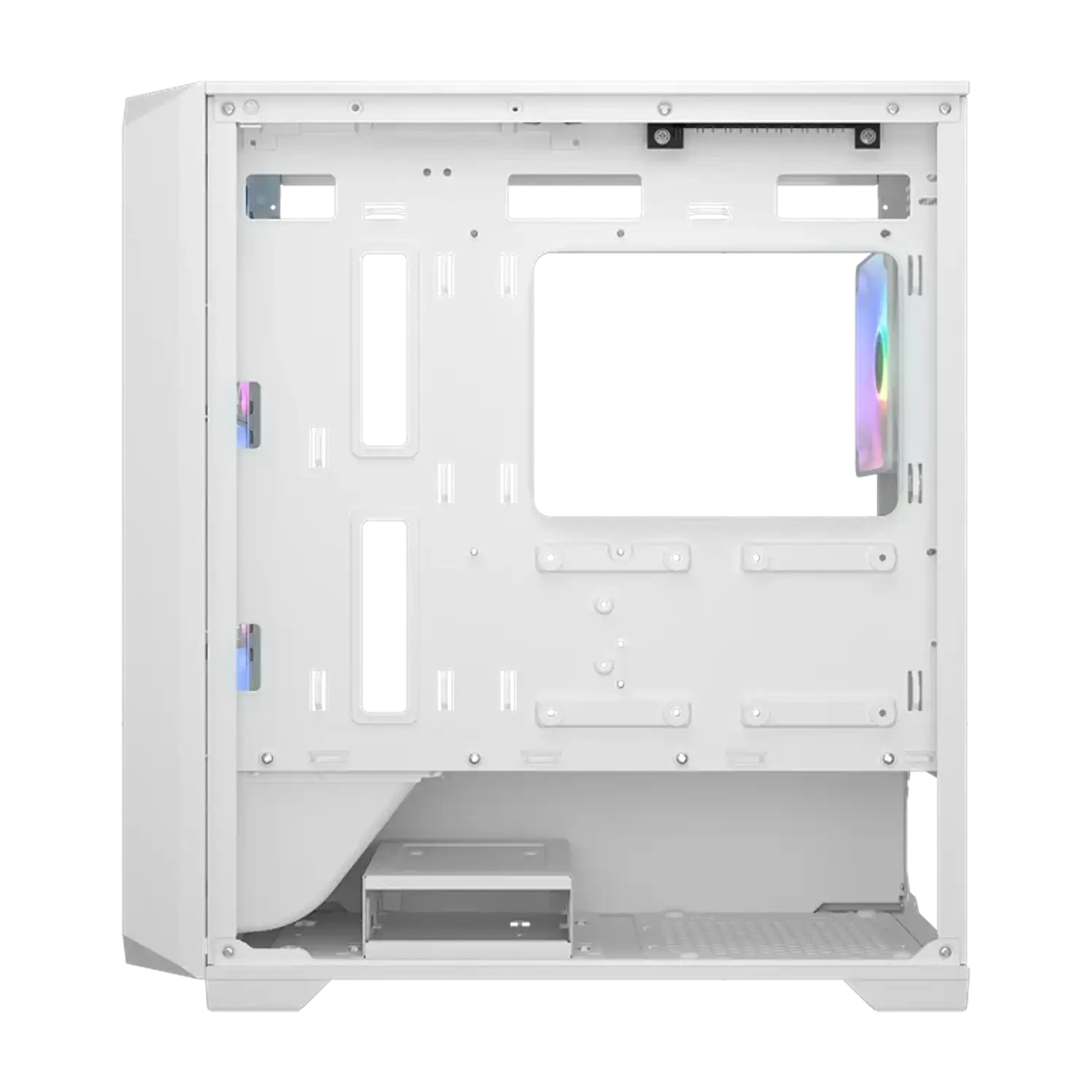 COUGAR MX600 Mini V2 White rear panel with expansion slots, rear ARGB fan and PSU opening -tpstech.in