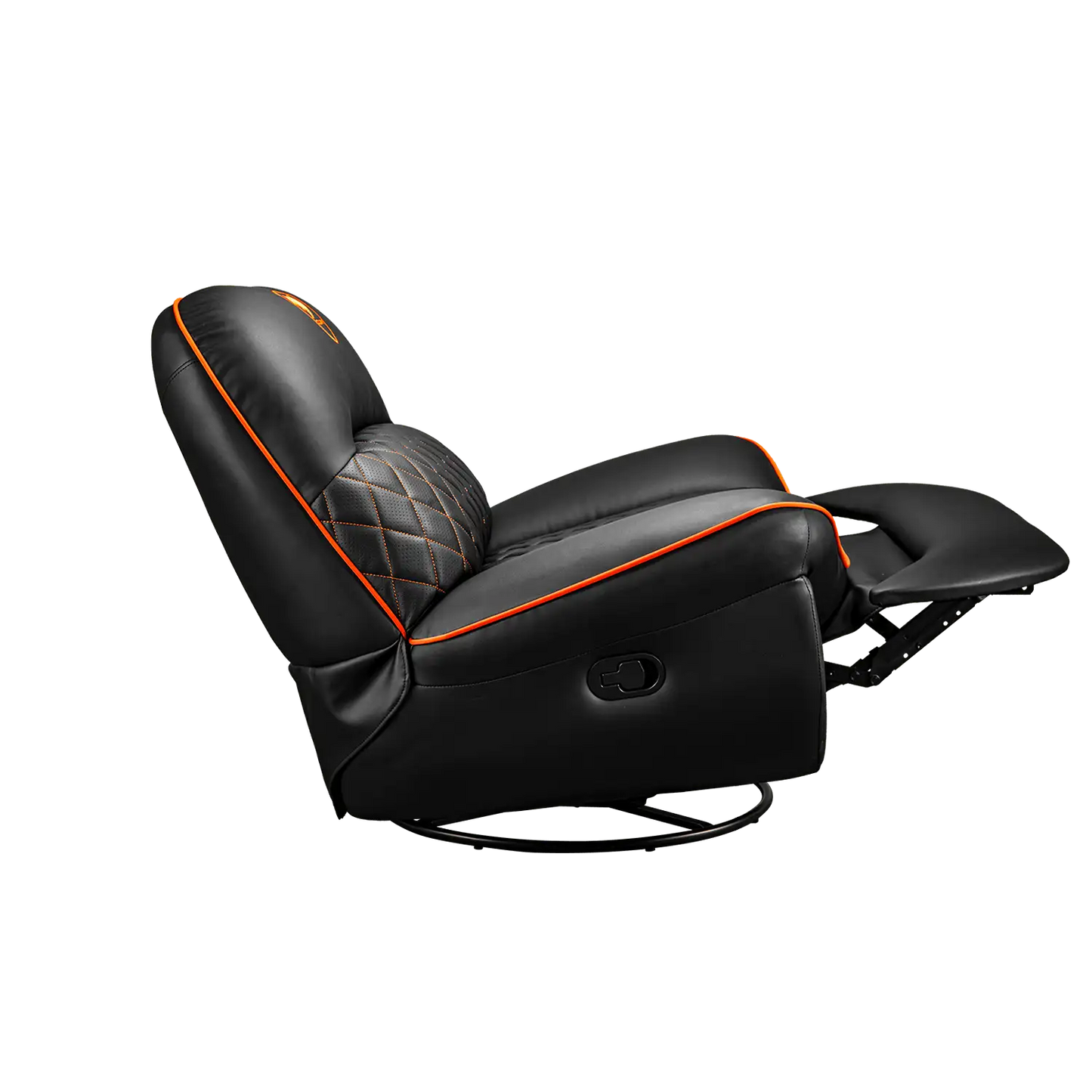 COUGAR Overlord gaming recliner sofa fully reclined with extended footrest and padded seat -tpstech.in