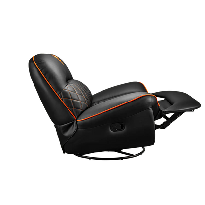 COUGAR Overlord gaming recliner sofa fully reclined with extended footrest and padded seat -tpstech.in