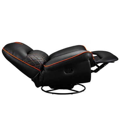 COUGAR Overlord gaming recliner sofa with extended footrest in reclining position -tpstech.in