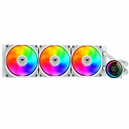 COUGAR Poseidon Elite ARGB 360 White 360mm radiator with three ARGB cooling fans -tpstech.in