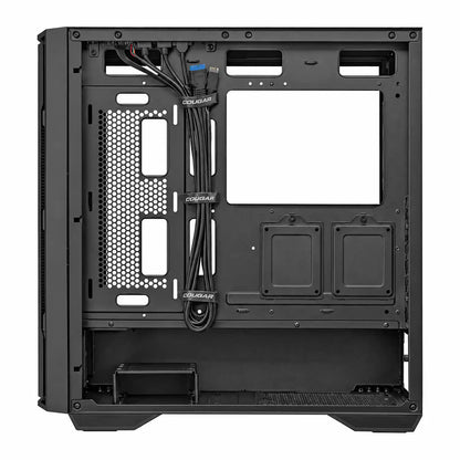 COUGAR Uniface Black Non-RGB PC Case interior cable management view-tpstech.in