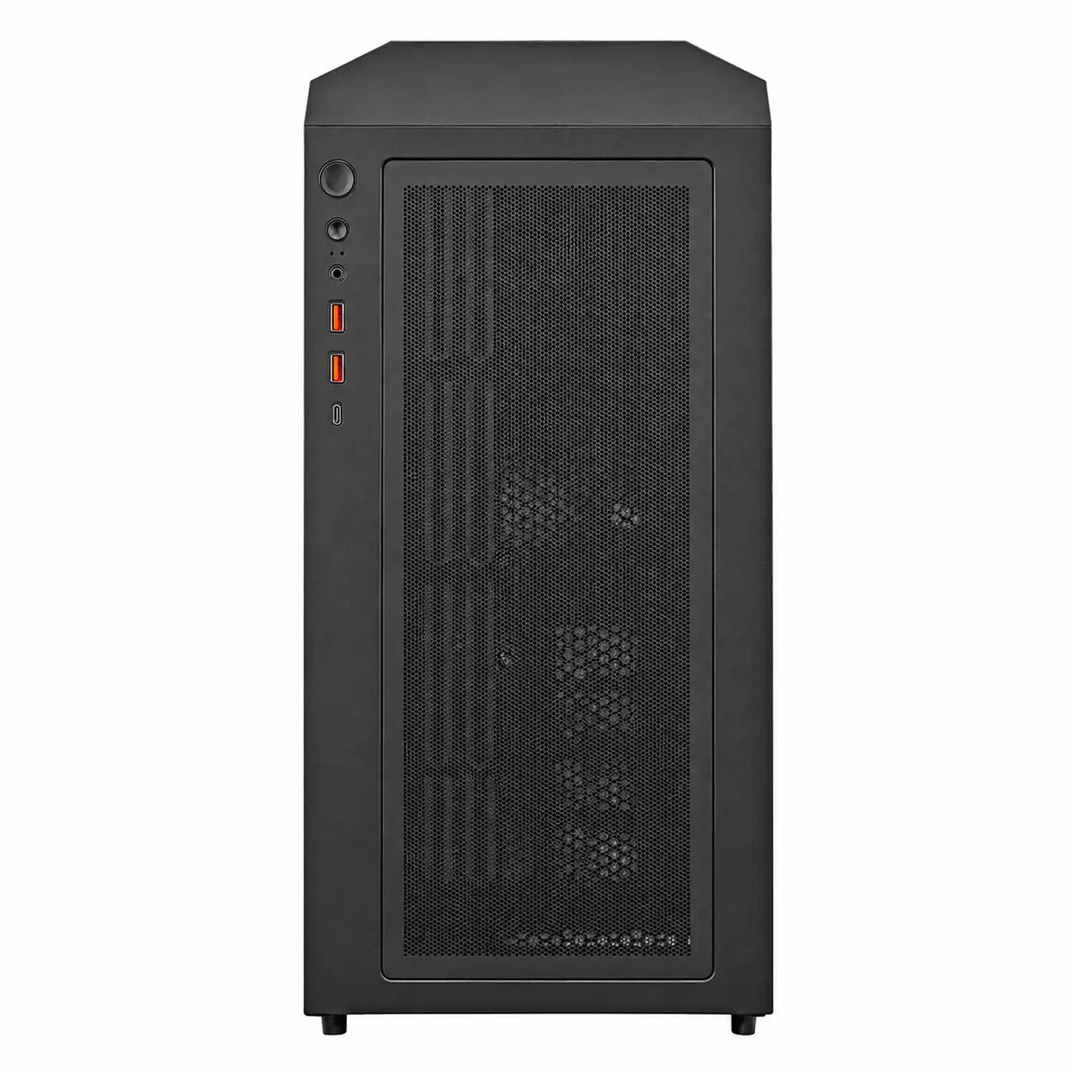 COUGAR Uniface Black Non-RGB PC Case top panel view-tpstech.in