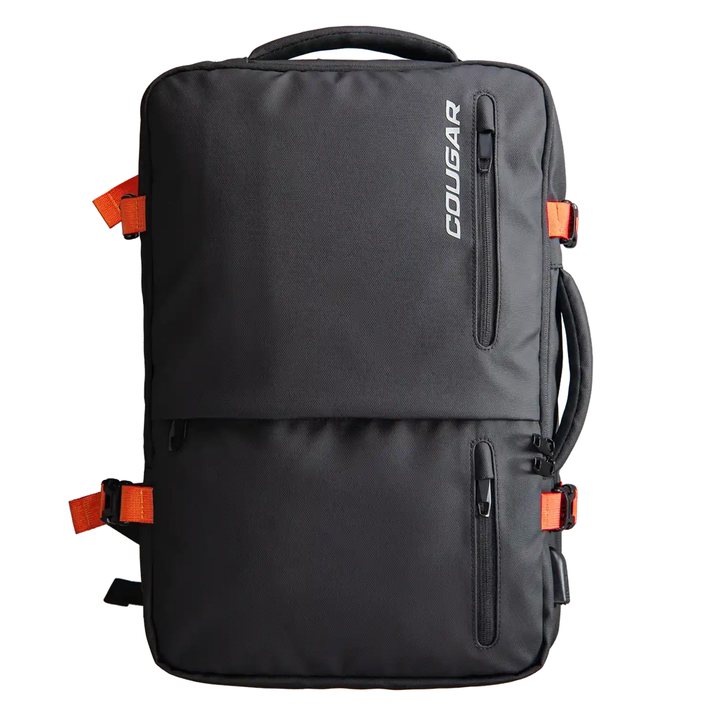 COUGAR VANGUARD 17.3-inch travel laptop backpack front view with multiple compartments-tpstech.in