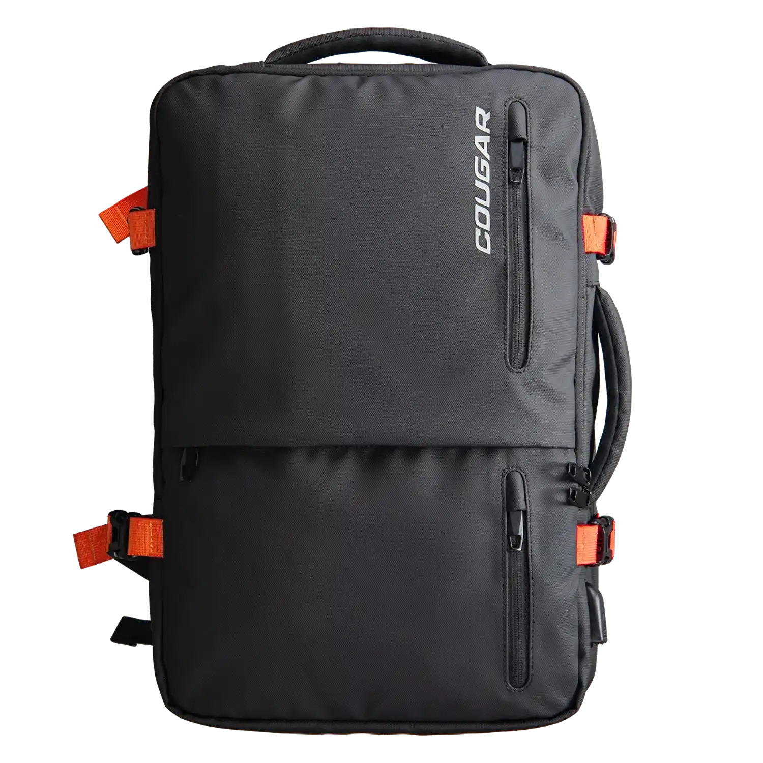 COUGAR VANGUARD 17.3-inch travel laptop backpack front view with multiple compartments-tpstech.in