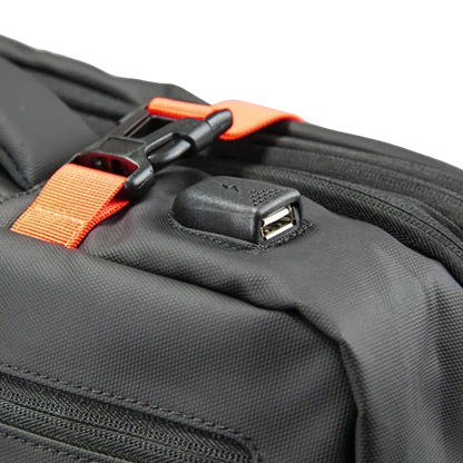 COUGAR VANGUARD travel laptop backpack rear view showing ergonomic shoulder straps and carrying design-tpstech.in