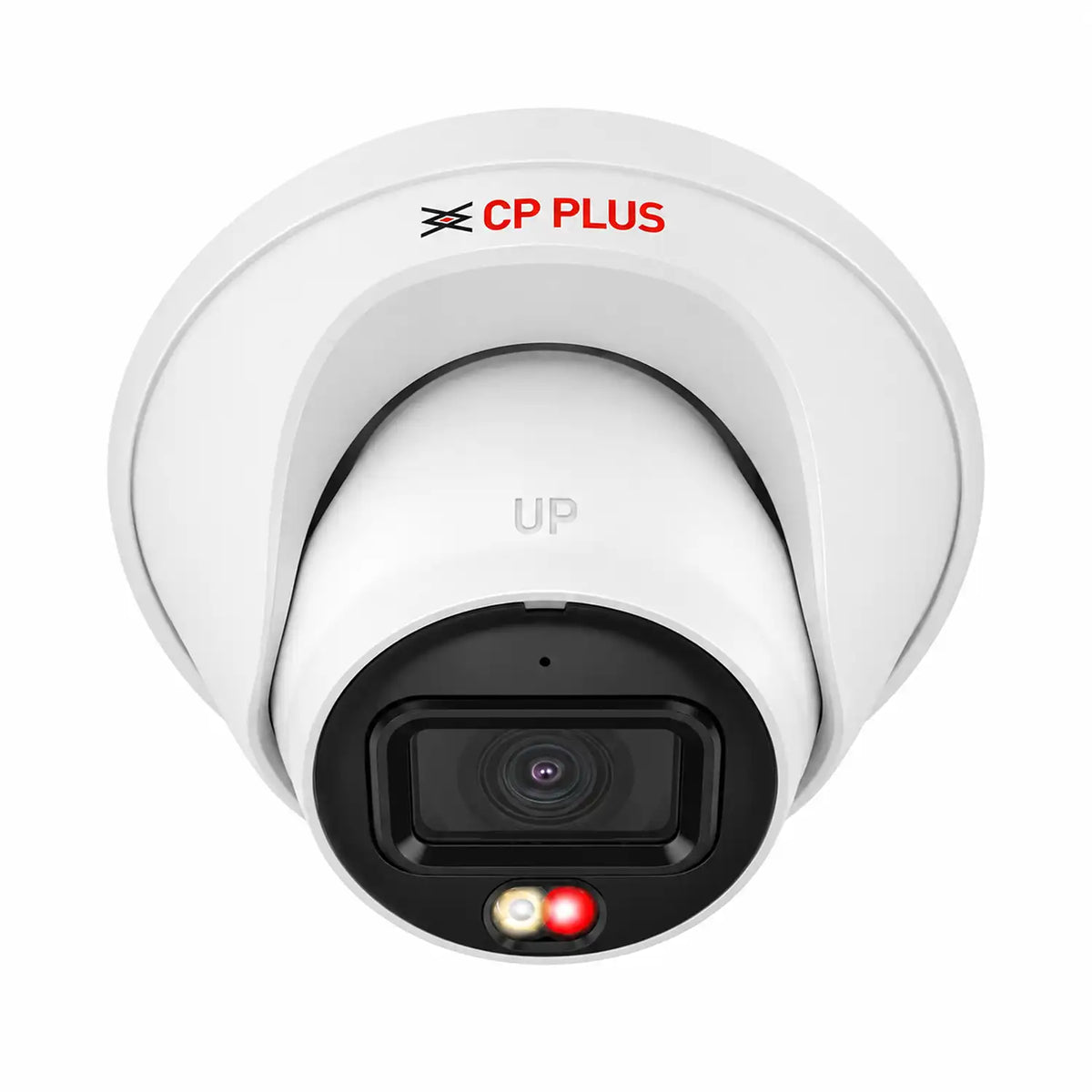 CP PLUS 2MP Dual Light Dome Camera 30M CP-UNC-DA21L3C-LQ low angle front view -tpstech.in