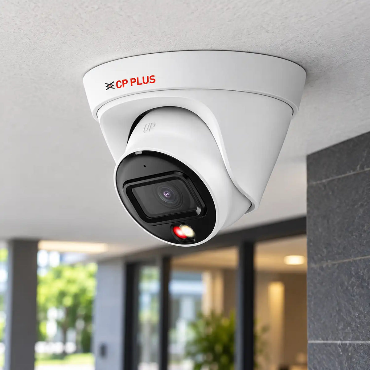 CP PLUS 2MP Dual Light Dome Camera 30M CP-UNC-DA21L3C-LQ ceiling mounted outdoor installation -tpstech.in