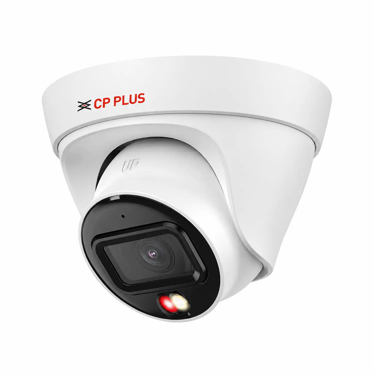 CP PLUS 2MP Dual Light Dome Camera 30M CP-UNC-DA21L3C-LQ left perspective view -tpstech.in