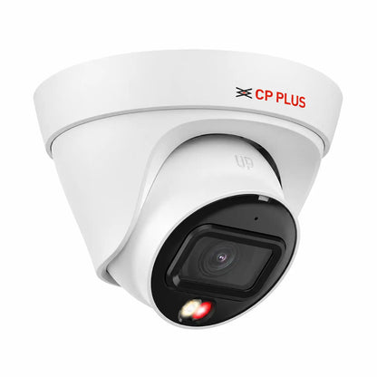CP PLUS 2MP Dual Light Dome Camera 30M CP-UNC-DA21L3C-LQ right perspective view -tpstech.in