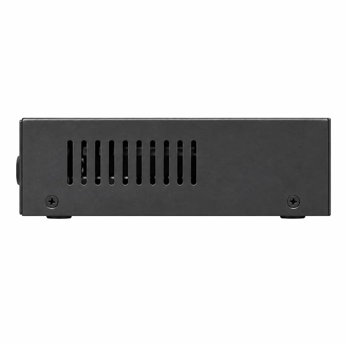 Side Panel View of CP PLUS CP-ANW-HP4H2-N65 PoE Switch Showing Cooling Ventilation Vents -tpstech.in