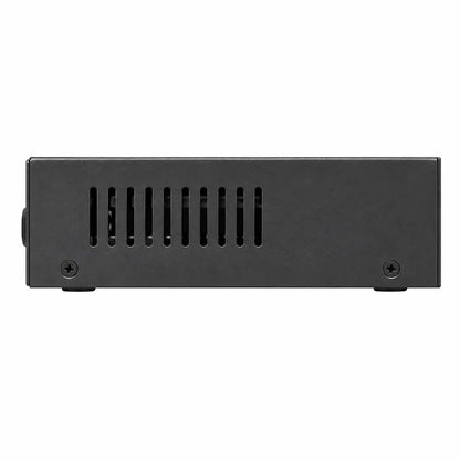 Side Panel View of CP PLUS CP-ANW-HP4H2-N65 PoE Switch Showing Cooling Ventilation Vents -tpstech.in