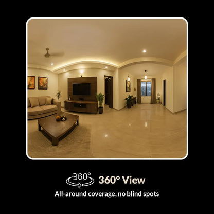 CP PLUS CP-E21Q 2MP Wi-Fi PT Security Camera providing 360° panoramic coverage with minimal blind spots -tpstech.in