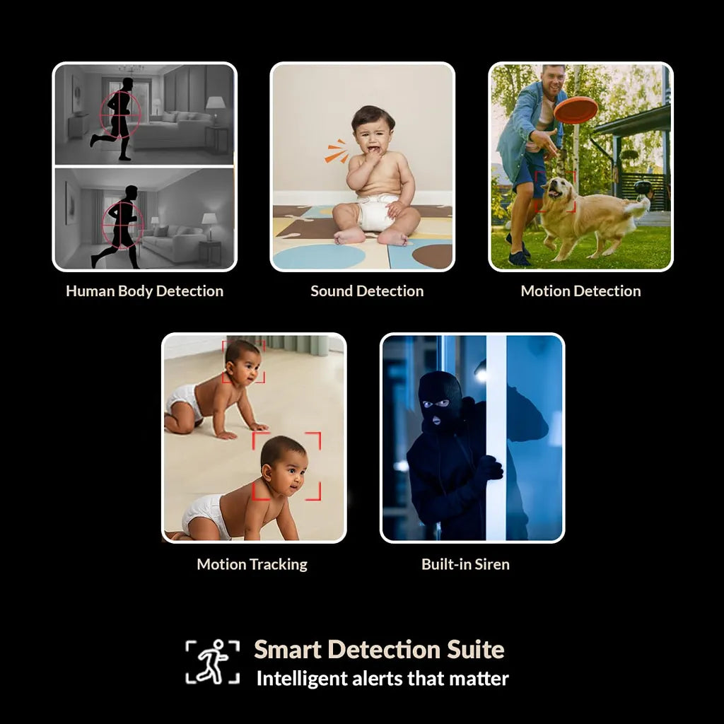 CP PLUS CP-E21Q 2MP Wi-Fi PT Security Camera with human body detection, motion tracking, sound detection and built-in siren -tpstech.in
