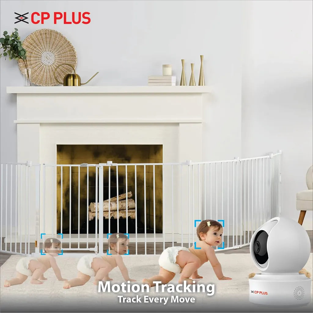 CP PLUS CP-E41Q 4MP Wi-Fi PT Security Camera with AI motion tracking for accurate indoor surveillance -tpstech.in