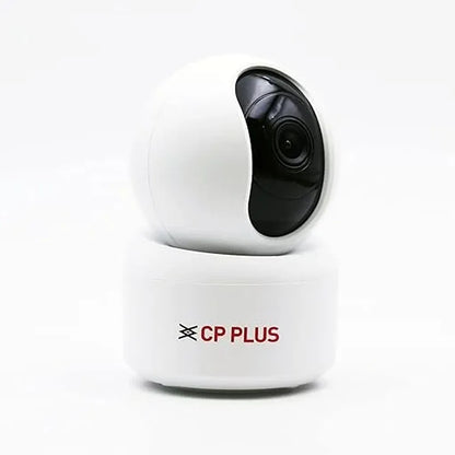 CP PLUS CP-E48A 4MP Wi-Fi PT security camera angled view for indoor home and office surveillance -tpstech.in