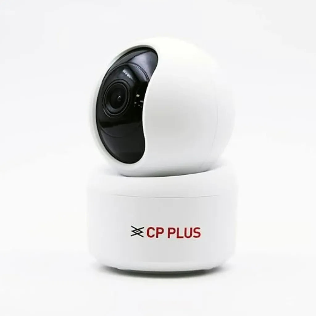 CP PLUS CP-E48A 4MP Wi-Fi PT security camera side view with compact design for smart home security -tpstech.in