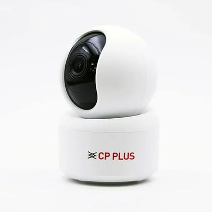 CP PLUS CP-E48A 4MP Wi-Fi PT security camera side view with compact design for smart home security -tpstech.in