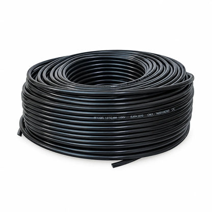 Angled Perspective View of CP Plus CP-ECC-90RSO Weatherproof Outdoor CCTV Cable Roll -tpstech.in