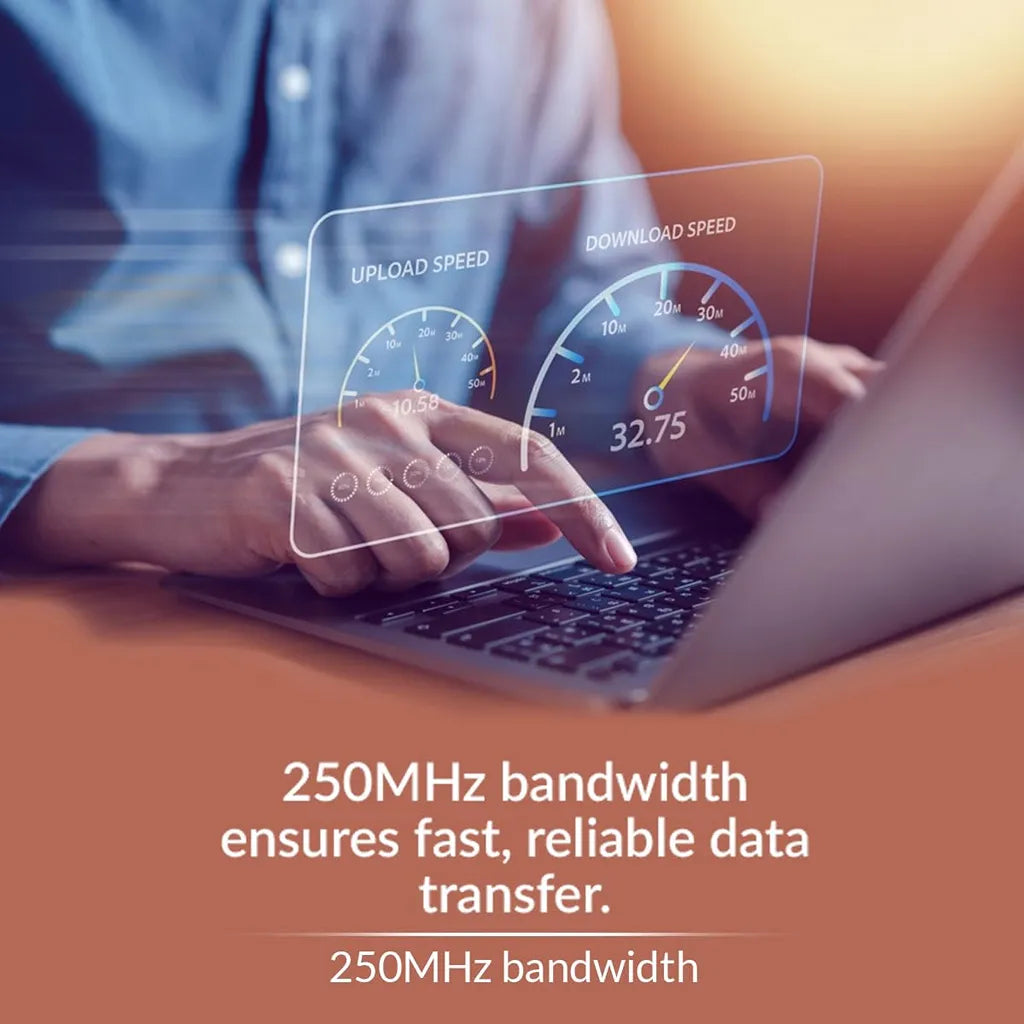 CP PLUS CP-EUT-6TGL23-100 Cat6 UTP LAN cable with 250MHz bandwidth for fast and reliable data transmission -tpstech.in