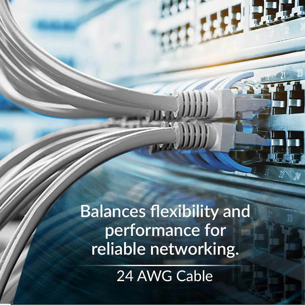 CP PLUS CP-EUT-6TGL23-305 24 AWG Cat6 UTP LAN cable for reliable high-performance networking -tpstech.in