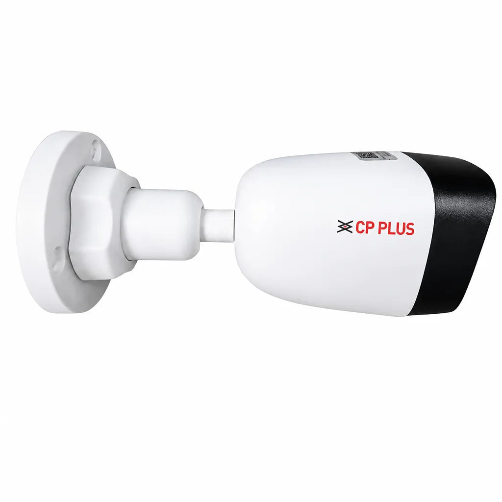 Side view of CP PLUS CP-GPC-TA24PL2C-SE 2.4MP Full Color Guard+ Bullet Camera with fixed 3.6mm lens and wall mount -tpstech.in