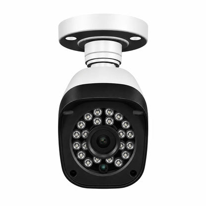 Front view of CP PLUS CP-GTC-T10L2C 1MP HD IR Bullet CCTV Camera showing IR LEDs and fixed 3.6mm lens - tpstech.in