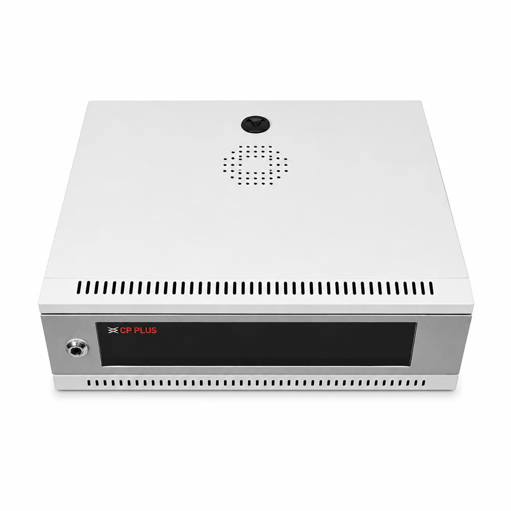 CP PLUS CP-HA-RK3535VM-2U 2U CCTV DVR NVR wall mount rack top view with ventilation and cable entry -tpstech.in