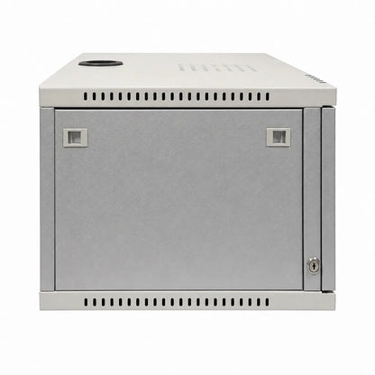 CP PLUS CP-HA-RK4535VM-4U 4U wall mount CCTV network rack left side view with sturdy steel cabinet design -tpstech.in