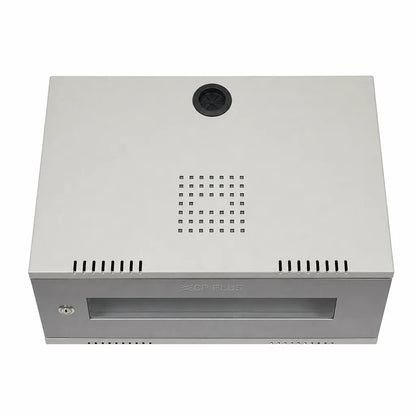 CP PLUS CP-HA-RK4535VM-4U 4U wall mount CCTV network rack top view showing cable entry and ventilation design -tpstech.in